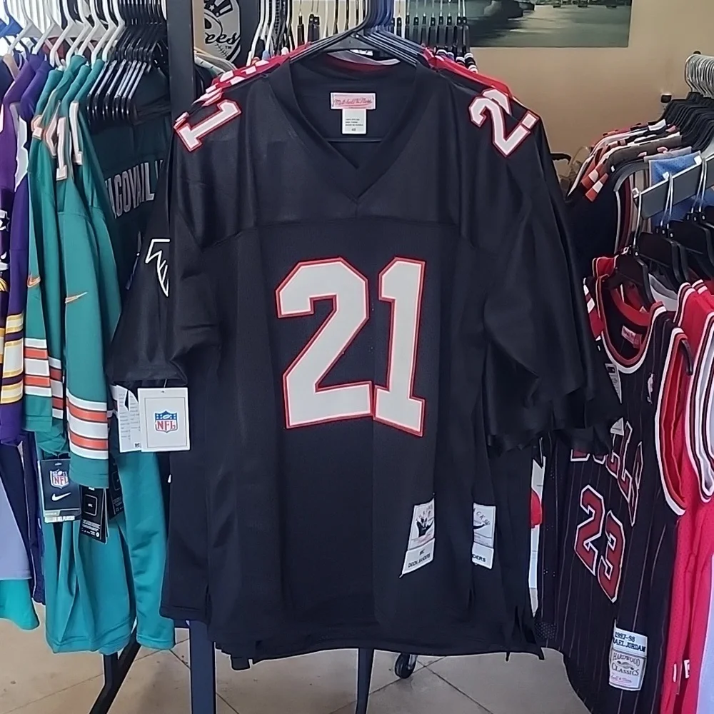 DEION SANDERS ATLANTA FALCONS THROWBACK JERSEY - Picture 2 of 4